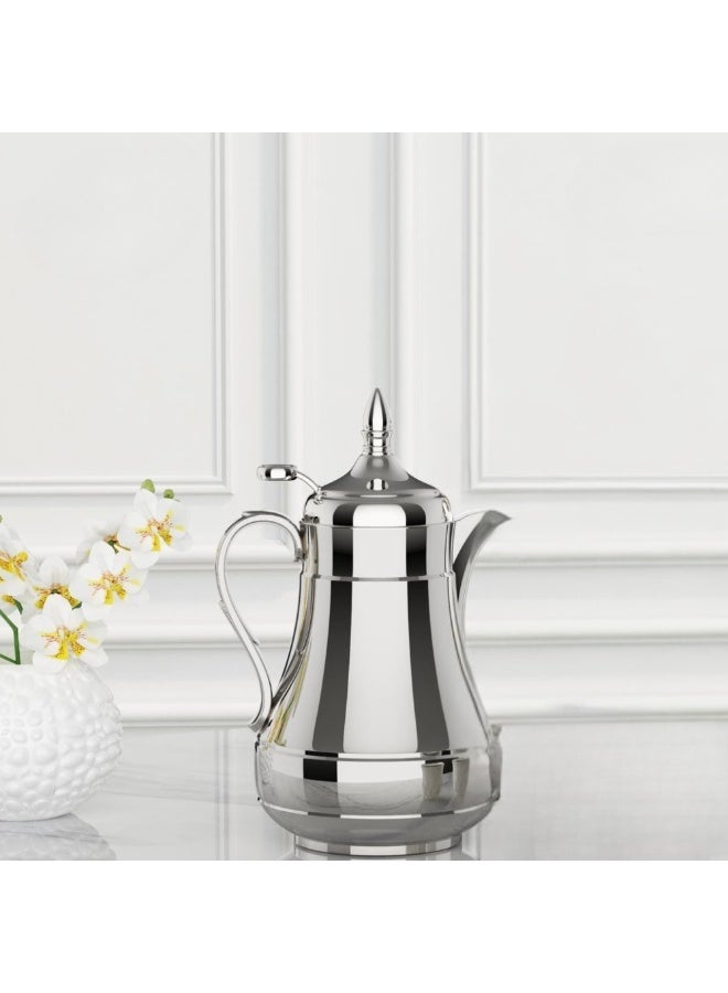 Eva Elegant Shiny Stainless Steel Coffee Pot Set - Image 3